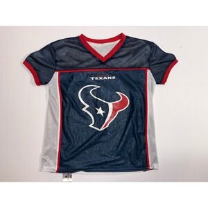 Kids Youth Medium Houston Texans NFL Flag Football Jersey Reversible Blue/ White